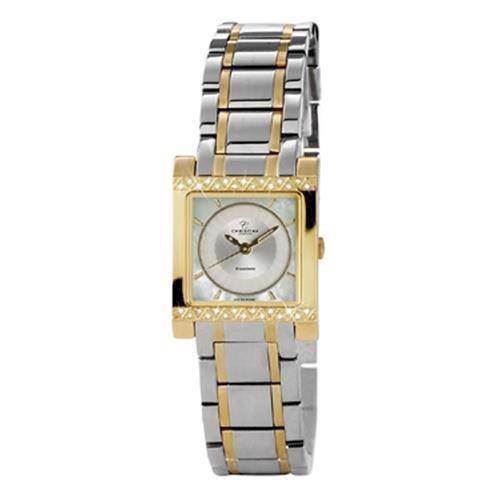 Image of Christina Watches tofarvet dameur med 0,07 carat diamanter, 137-2BW